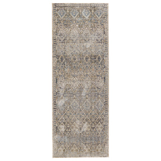 Jaipur Living Valentia Cashel VLN06 Gray/Dark Blue Area Rug Runner Image