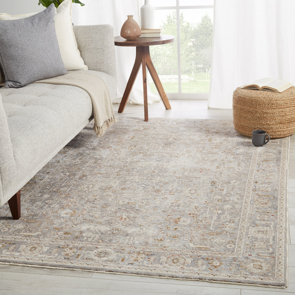 Jaipur Living Valentia Amaris VLN08 Gray/Cream Area Rug Lifestyle Image Feature
