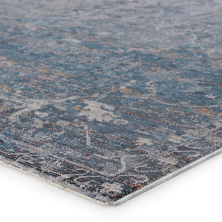 Jaipur Living Valentia Cicely VLN12 Blue/Gray Area Rug Corner Image