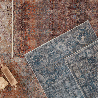 Jaipur Living Valentia Cicely VLN12 Blue/Gray Area Rug Lifestyle Image Feature