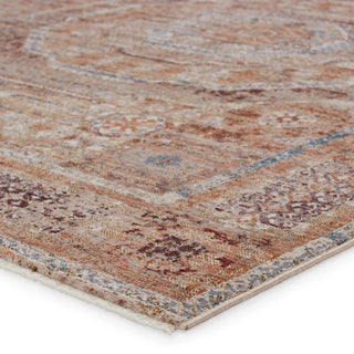 Jaipur Living Valentia Arcadia VLN15 Rust/Blue Area Rug Corner Image