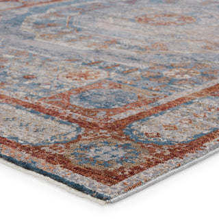 Jaipur Living Valentia Arcadia VLN16 Blue/Red Area Rug Corner Image