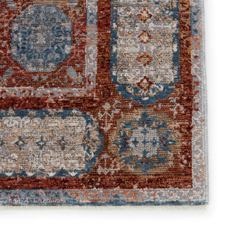 Jaipur Living Valentia Arcadia VLN16 Blue/Red Area Rug Detail Image