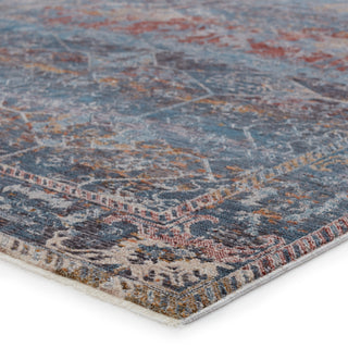 Jaipur Living Valentia Thessaly VLN17 Dark Blue/Red Area Rug Corner Image