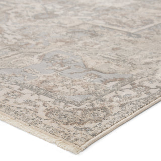 Jaipur Living Vienne Alain VNE01 Gray/Cream Area Rug Corner Image