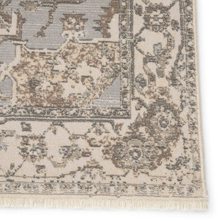 Jaipur Living Vienne Alain VNE01 Gray/Cream Area Rug Detail Image