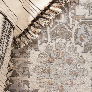 Jaipur Living Vienne Alain VNE01 Gray/Cream Area Rug Lifestyle Image