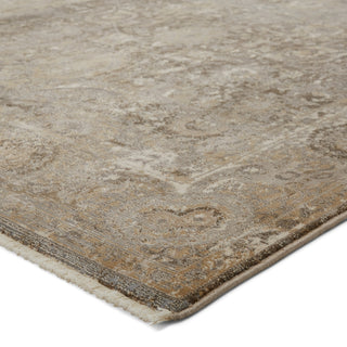 Jaipur Living Vienne Baptiste VNE02 Dark Taupe/Gold Area Rug Corner Image