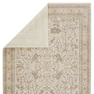 Jaipur Living Vienne Valentin VNE05 Cream/Light Gray Area Rug Backing Image