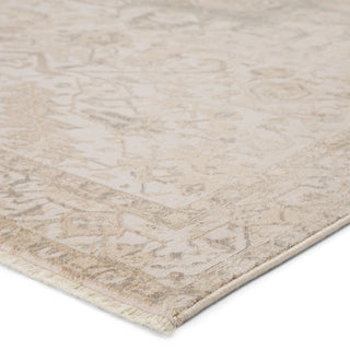 Jaipur Living Vienne Lucien VNE06 Cream/Light Gray Area Rug Corner Image