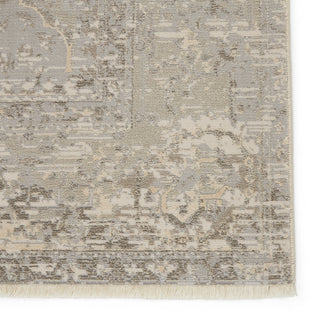 Jaipur Living Vienne Lourdes VNE09 Gray/Cream Area Rug Detail Image