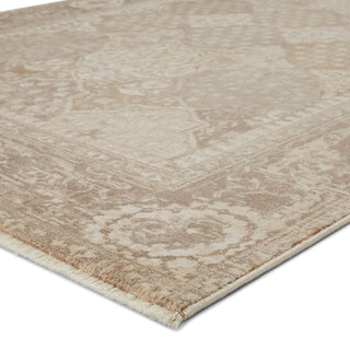 Jaipur Living Vienne Lourdes VNE10 Gold/Light Gray Area Rug Corner Image