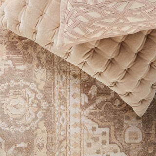 Jaipur Living Vienne Lourdes VNE10 Gold/Light Gray Area Rug Lifestyle Image