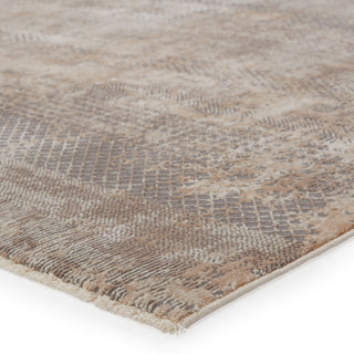 Jaipur Living Vienne Ezri VNE11 Gray/Tan Area Rug Corner Image