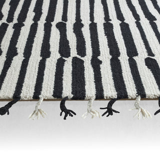Jaipur Living Vera Saville VNK08 Black/Ivory Area Rug by Nikki Chu Backing Image