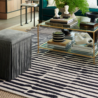 Jaipur Living Vera Saville VNK08 Black/Ivory Area Rug by Nikki Chu Collection Image