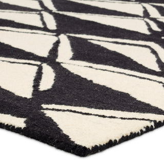 Jaipur Living Vera By Movran VNK11 Black/ Area Rug Nikki Chu Corner Image
