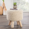 Jaipur Living Westport WES01 Pouf Corner Image