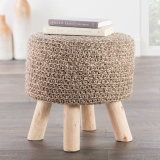 Jaipur Living Westport WES02 Pouf Corner Image