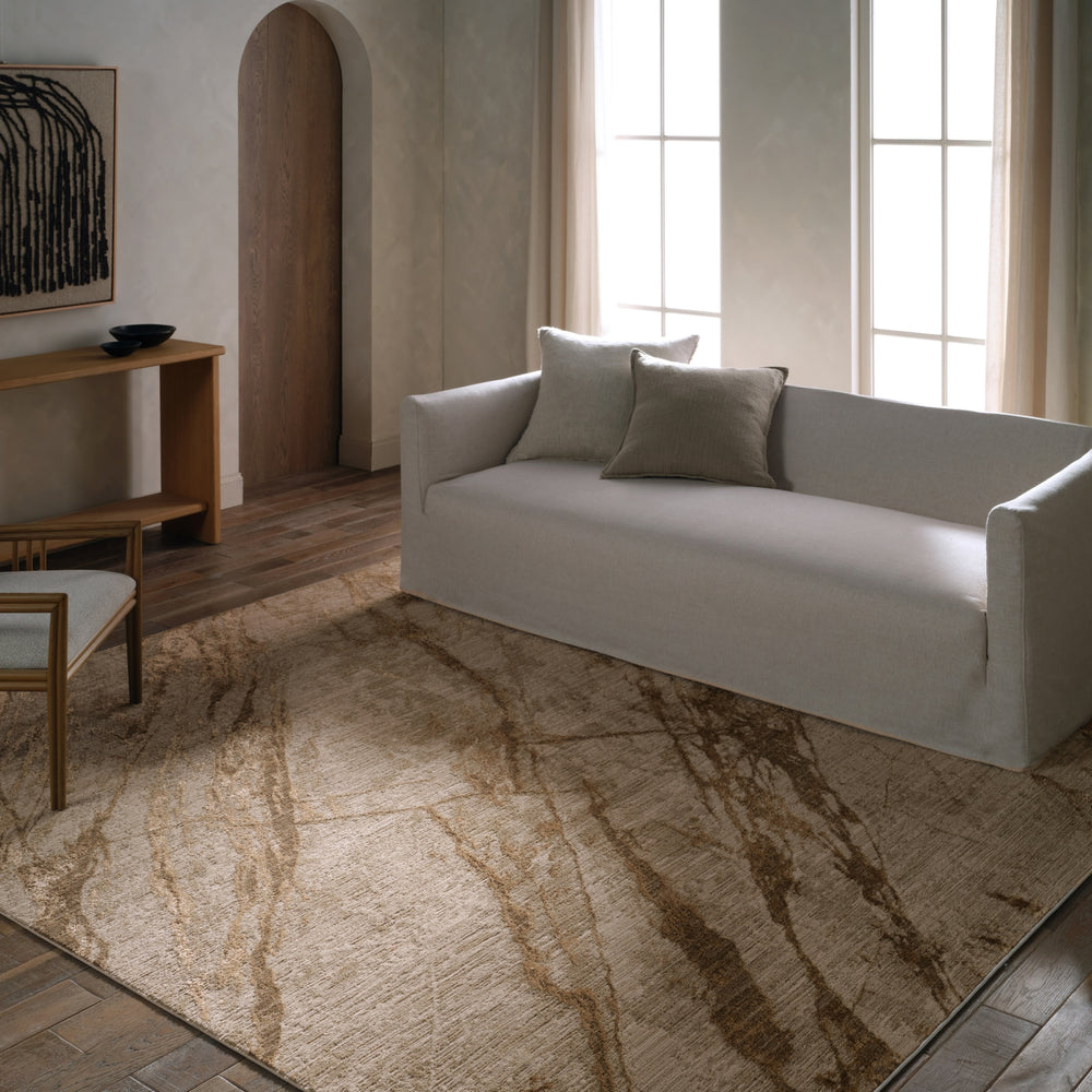 Jaipur Living Zein Ojas ZEI02 Tan/Brown Area Rug Lifestyle Image Feature