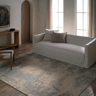Jaipur Living Zein Keya ZEI04 Tan/Blue Area Rug Lifestyle Image Feature