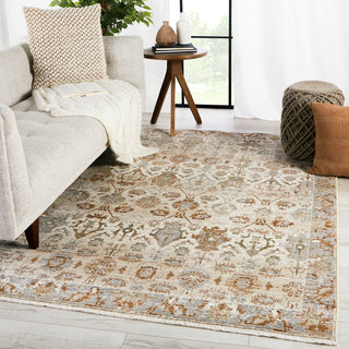 Jaipur Living Zefira Luana ZFA01 Beige/Rust Area Rug Lifestyle Image