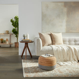 Jaipur Living Zefira Luana ZFA01 Beige/Rust Area Rug Lifestyle Image