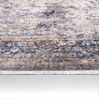 Jaipur Living Zefira Enyo ZFA02 Dark Blue/Gold Area Rug Backing Image