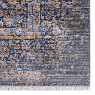 Jaipur Living Zefira Enyo ZFA02 Dark Blue/Gold Area Rug Detail Image