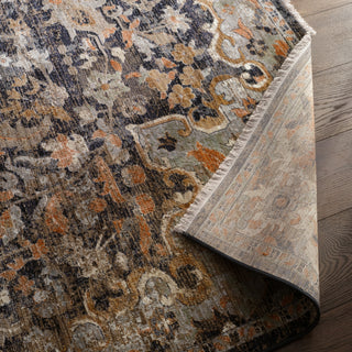 Jaipur Living Zefira Amena ZFA09 Black/Dark Taupe Area Rug Lifestyle Image