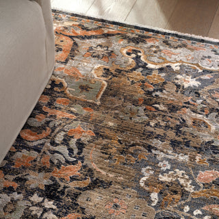Jaipur Living Zefira Amena ZFA09 Black/Dark Taupe Area Rug Detail Image