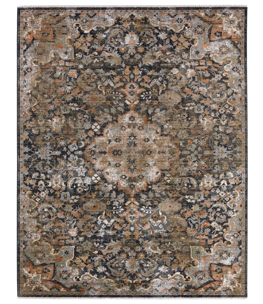 Jaipur Living Zefira Amena ZFA09 Black/Dark Taupe Area Rug main image