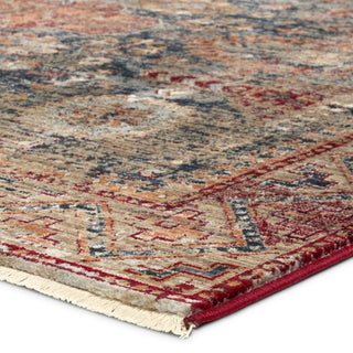 Jaipur Living Zefira Razia ZFA12 Navy/Red Area Rug Corner Image