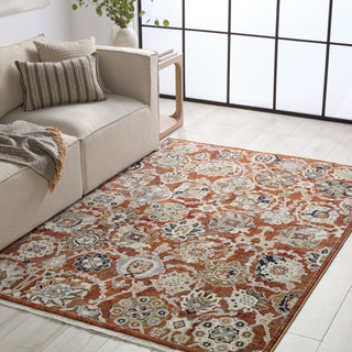 Jaipur Living Zefira Althea ZFA22 Orange/Cream Area Rug by Vibe