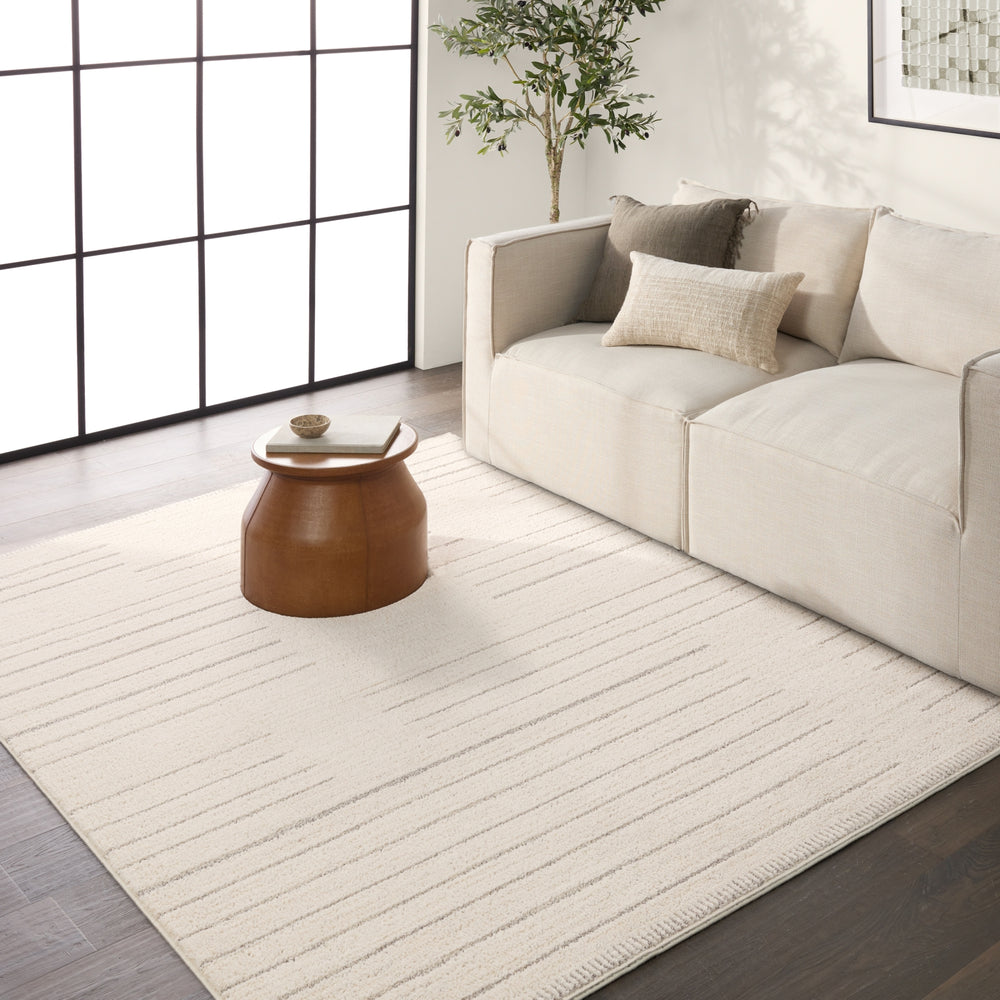 Jaipur Living Ziyad Lumall ZIY04 Ivory/Light Gray Area Rug by Label J