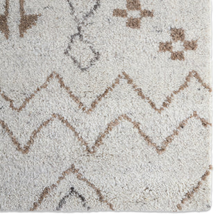 Jaipur Living Zuri Zamunda ZUI05 Cream/Brown Area Rug Detail Image
