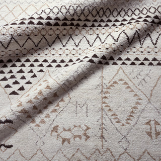 Jaipur Living Zuri Zamunda ZUI05 Cream/Brown Area Rug Lifestyle Image Feature