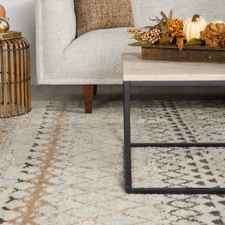 Jaipur Living Zuri Zamunda ZUI05 Cream/Brown Area Rug Main Image