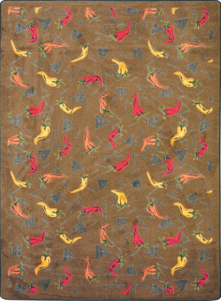 Joy Carpets Kaleidoscope Jalapeno Fiesta Chocolate Area Rug