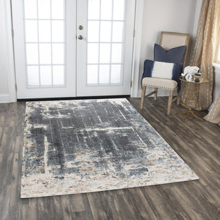 Rizzy Jasper JAS740 Blue Area Rug Roomscene Image Feature