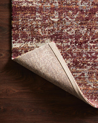 Loloi Jasmine JAS-05 Sky / Bordeaux Area Rug Lifestyle Image Feature