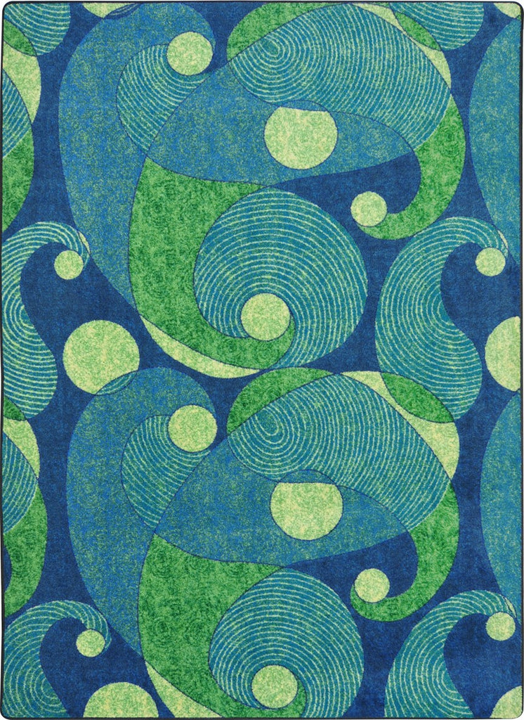 Joy Carpets Kid Essentials Jazzy Blue/Teal Area Rug