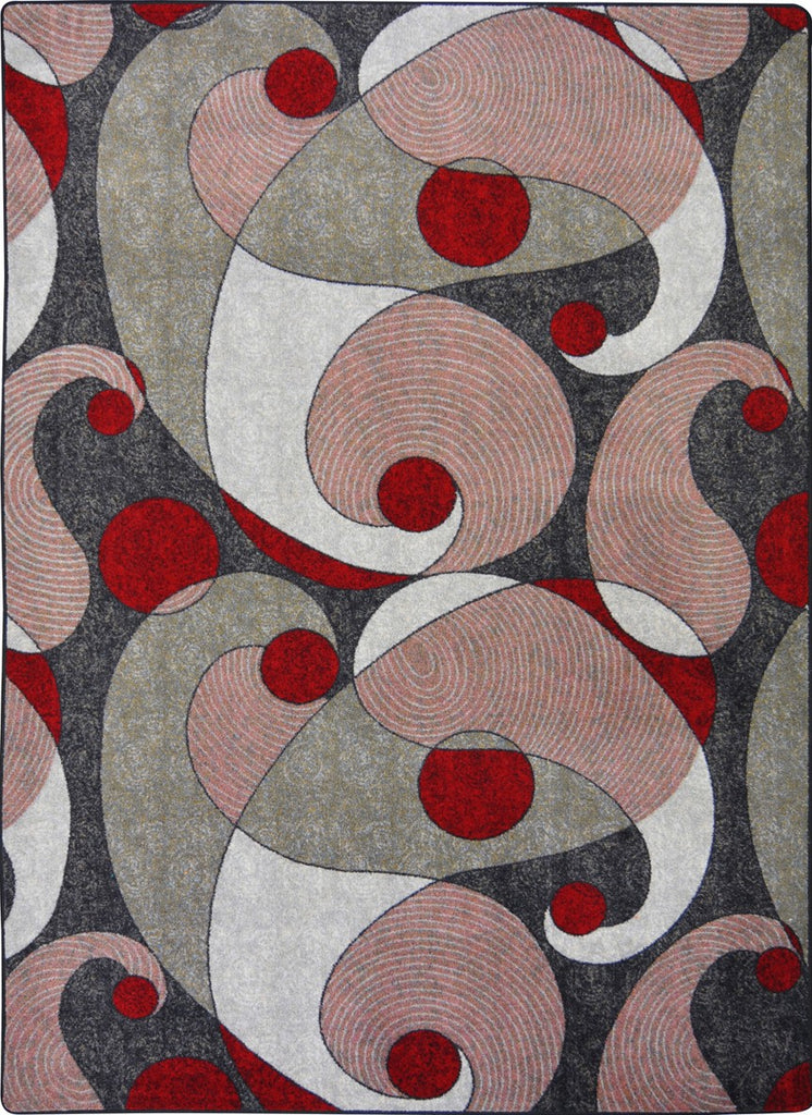 Joy Carpets Kid Essentials Jazzy Red/Gray Area Rug