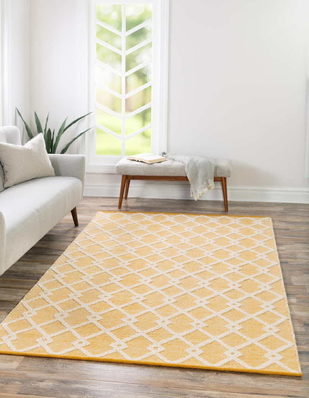 Unique Loom Dorset RET-JZM2 English Daisy Area Rug by Jill Zarin 2' 2'' X 3' 1'' Lifestyle Image Feature