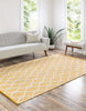 Unique Loom Dorset RET-JZM2 English Daisy Area Rug by Jill Zarin