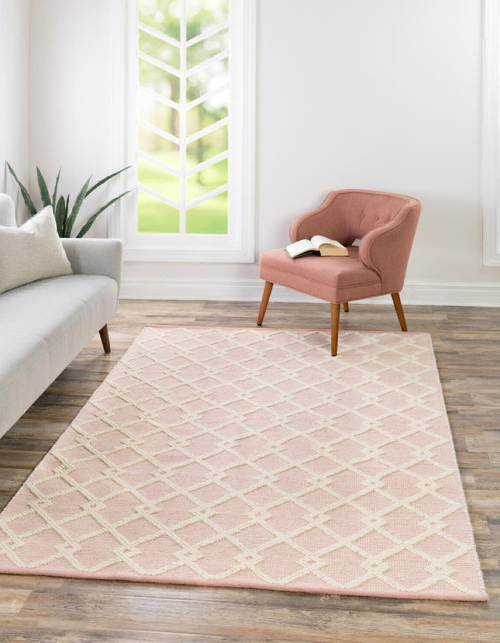 Unique Loom Dorset RET-JZM2 English Rose Area Rug by Jill Zarin 2' 2'' X 3' 1'' Lifestyle Image Feature
