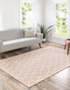 Unique Loom Dorset RET-JZM2 English Rose Area Rug by Jill Zarin