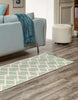 Unique Loom Dorset RET-JZM2 Mint Green Area Rug by Jill Zarin