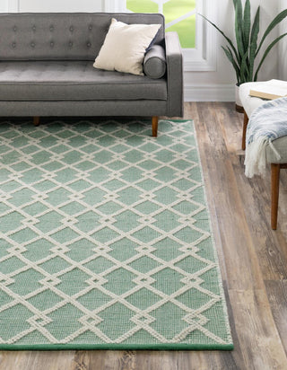 Unique Loom Dorset RET-JZM2 Mint Green Area Rug by Jill Zarin