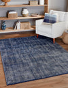 Unique Loom English Manor RET-JZEM1 Blueberry Area Rug by Jill Zarin 10' X 10' Square Lifestyle Image Feature
